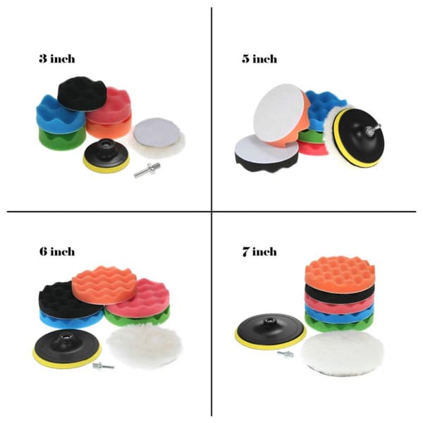 Bilslibepuder, 5\" 125Mm, 7 stk.