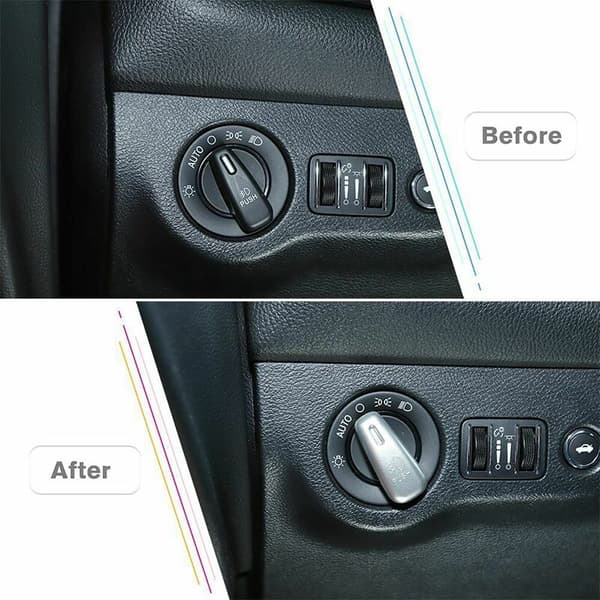 Dekorativt deksel for bryterkontroll for frontlykter, for Charger 2010+ 2015 Durango 2011+, sølv