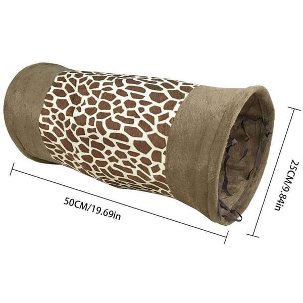 Foldbar kattetube indendørs udendørs kæledyr kattelegetøj til vejkat leopard til kat