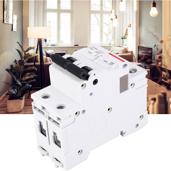 GYM9 2P Miniatyrbrytare Luftbrytare Kretskydd 400VAC (16A)