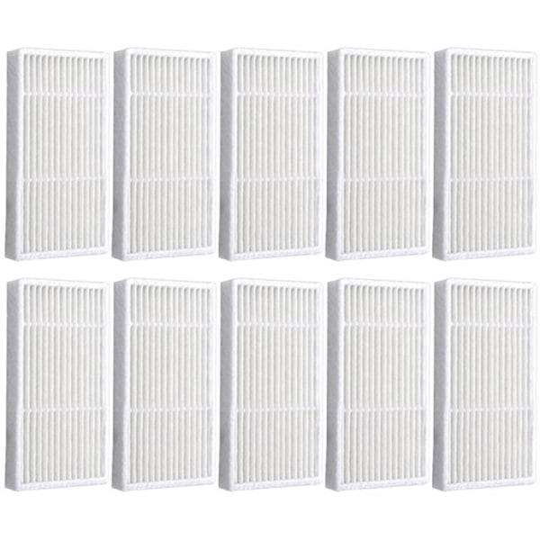 10 stk. Robot HEPA-filter tilbehørsserie til Fmart E-R300G/310A/E-551P/550G/W robotstøvsuger filterelementdeler