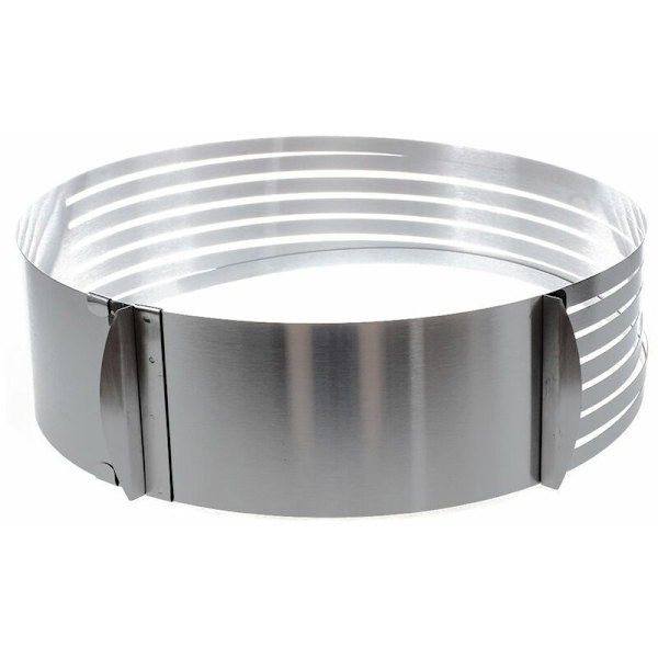 Rund form 24cm-30cm justerbar rostfritt stål för skiktad mousse tårta / bakform
