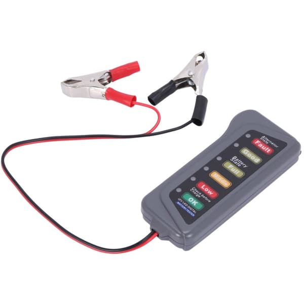 2X 12V bilbatteri- og alternator-tester - Lasttest