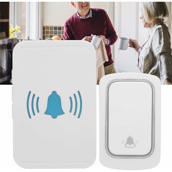 WiFi Smart Trådløs Dørklokke Selvdrevet Telefon Fjernbetjening Alarm US Standard 110-240V AC Til Hjemmet