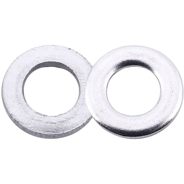 Metallbricka 6 mm x 18 mm x 1 mm 50 st Silver