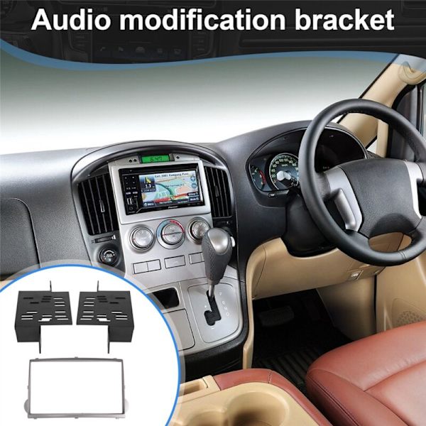 2 Din Bilradio Fascia til Starex/H1 DVD Stereo Rammeplade Adapter Instrumentbræt Installationsramme Trim Kit B