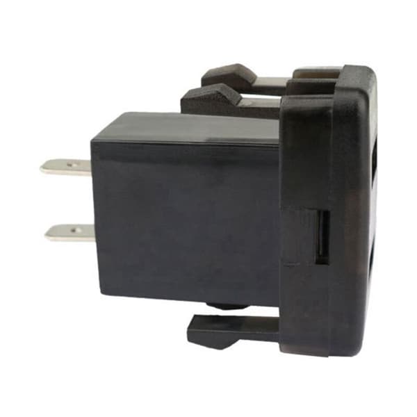 2X Bil Dobbelt USB3.0 Opladning med Voltmeter Display Spænding Oplader Sort & Rød til