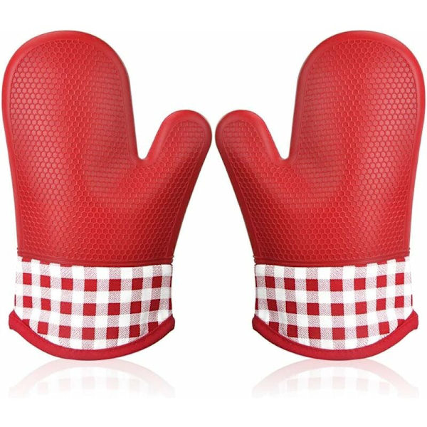 SiliCone-lämmönkestävät uuninlapaset, uuninlapaset, uuninlapaset, uuninlapaset, paksut keittiön eristyslapaset, uuninlapaset grillaukseen, ruoanlaittoon, ammattilaiset