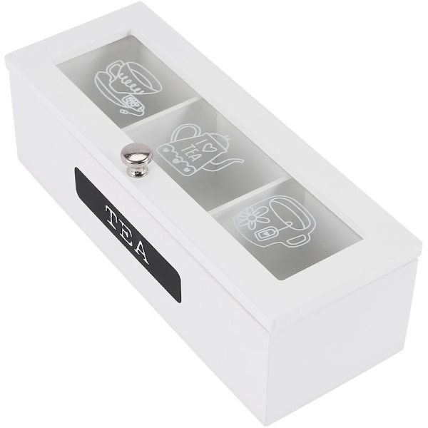 3 fack system te påse förvaringslåda arrangör te låda arrangör trä socker paket behållare