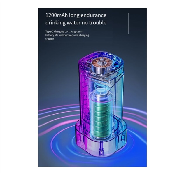 Automatisk strömbrytare hopfälld drickspump USB automatisk elektrisk dricksflaskpump hemdispensering vit