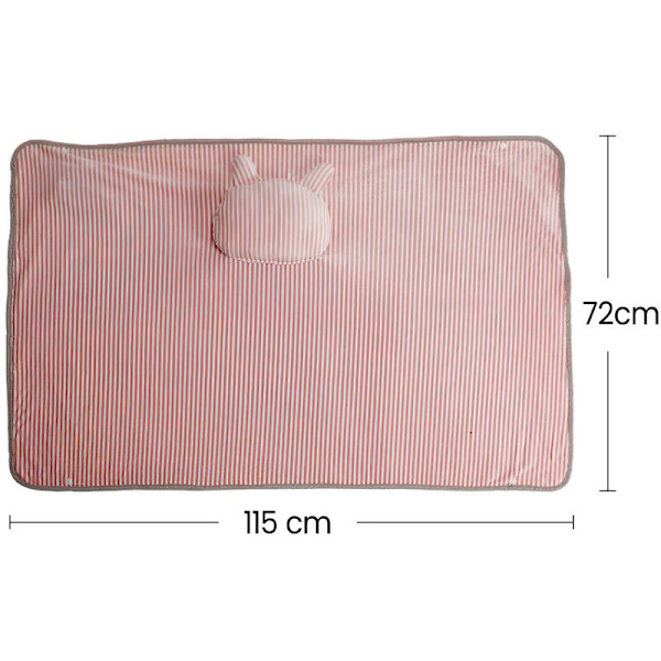 72*115CM USB 5V 10W Mjuk Bärbar Elektrisk Värmefilt Lammull Värmefilt för Hem Kontor Vinter Rosa