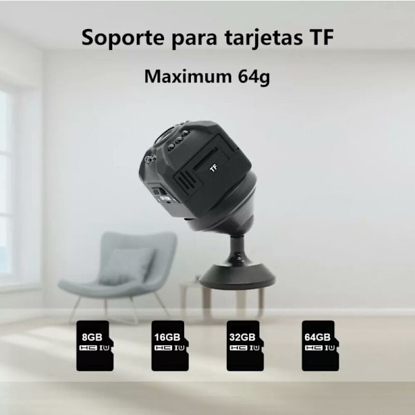 Mini Spionkamera Wi-Fi IP Övervakning HD