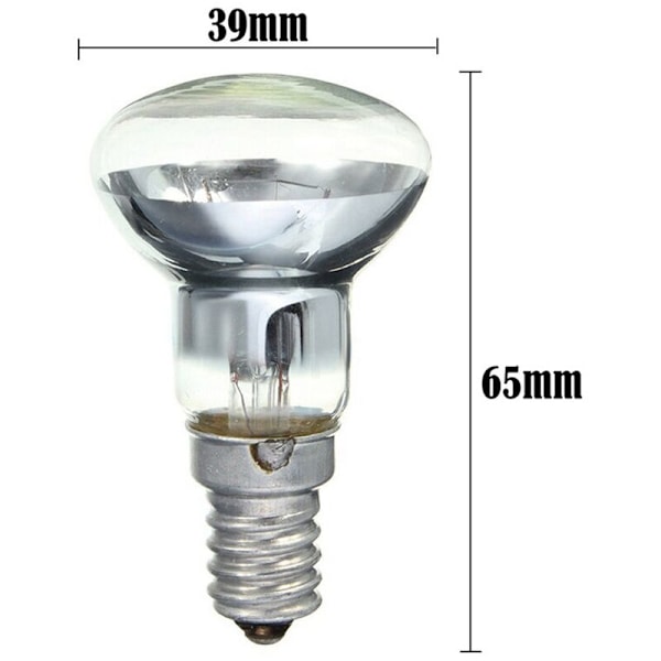 Udskiftning Lava Lampe E14 R39 30W Skrue-i Spotlight Pære Klar Reflektor Spot Glødepærer Lava Pærer 5 Stk