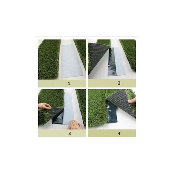 15cm x 10m Konstgräs Syband, Självhäftande Fogen Grön Tejp Syntetisk Gräs Konstgräs Sy