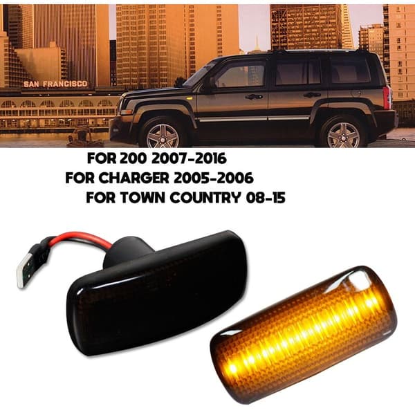 Car LED Side Marker Light Blinklys til Compass Patriot 200 Charger