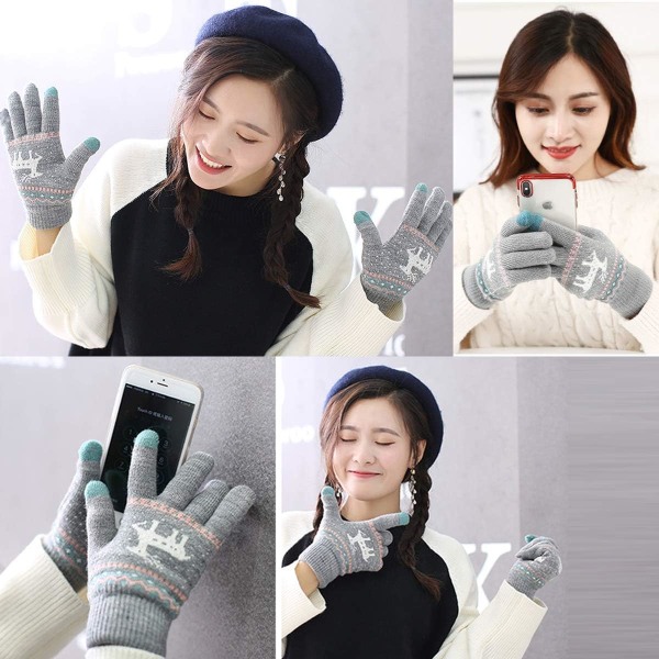 1 par vinterhandskar, unisex vindtäta varma handskar