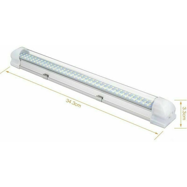 Reglette Led 108 LED, 12V DC LED-ljuslist, Ljusstark 700LM Belysning för Husbil med PÅ/AV-brytare, Universal Inre LED-remsa för Skåp,