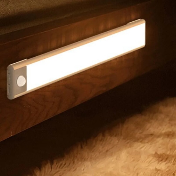 Liiketunnistimella varustetut kaappivalot LED-kaappivalot Kaapin alle asennettavat valot Keittiön LED-langattomat kaappivalot Liiketunnistusmagneetti-imu USB-lataus