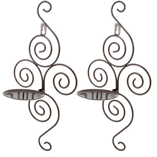 2 st Serie Järn Metall Ljusstakar Tealight Ljus Tea Light Ljusstakar Hållare Applique Heminredning