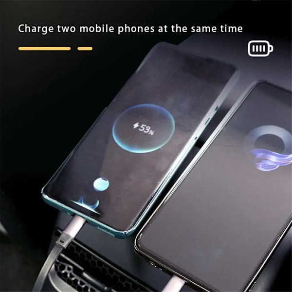 Takaistuimen ilmanvaihtoaukkoon kiinnitettävä latausasema Type-C PD 27W USB-jatkojohdolla, sopii malleille /Y 2021-2023