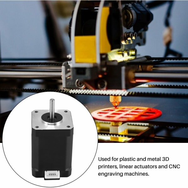 Nema 17 Bipolaarinen askelmoottori, korkea vääntömomentti 92Oz.In/65Ncm 2.1 A ekstruuderimoottori