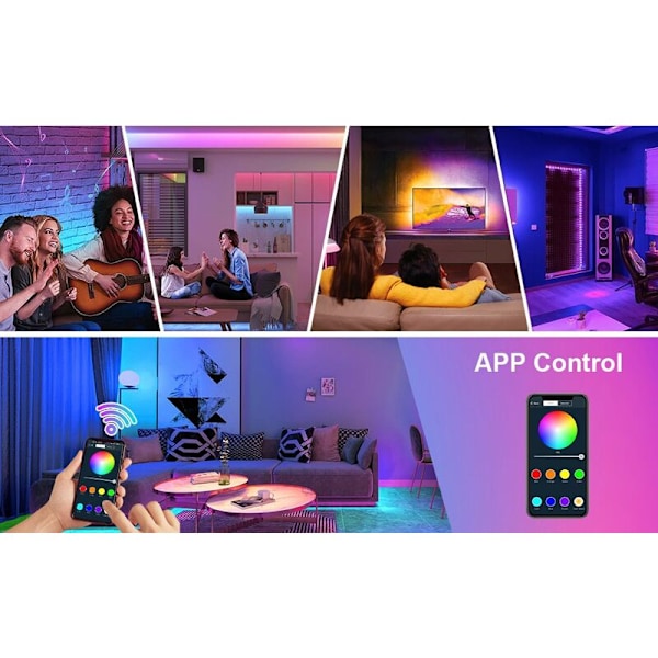 20W RGB LED -ulkovalaisin, himmennettävä IP66 vedenkestävä ulkovalaisin, monivärinen ohjaus sisätilojen Halloween-juhliin, patioille ja puutarhoihin (1