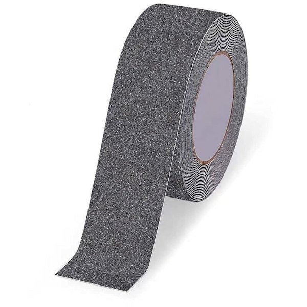 Antisliptejp för utomhustrappa, 5 cm x 5 m, självhäftande trappstegsremsa, halkfri dragtejp, förhindrar att äldre, barn och husdjur halkar, grå