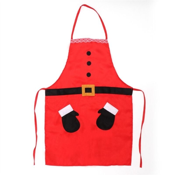 Jul Förkläde Jultomten-Förkläden för Jul Kök-Familj Förkläden Fest Förkläden, B Röd