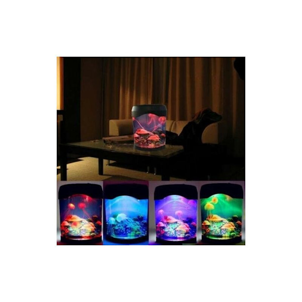 Mini USB akvarium LED manetlampe, hav LED nattlys, akvarium LED-belysning, kreative gaver til barn og voksne, atmosfærelampe for Chri