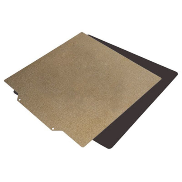 Dubbelsidig PEI-pulverlackerad fjäderstålskiva med magnetisk bas, för 3D-skrivarbädd (310X310X2Mm)