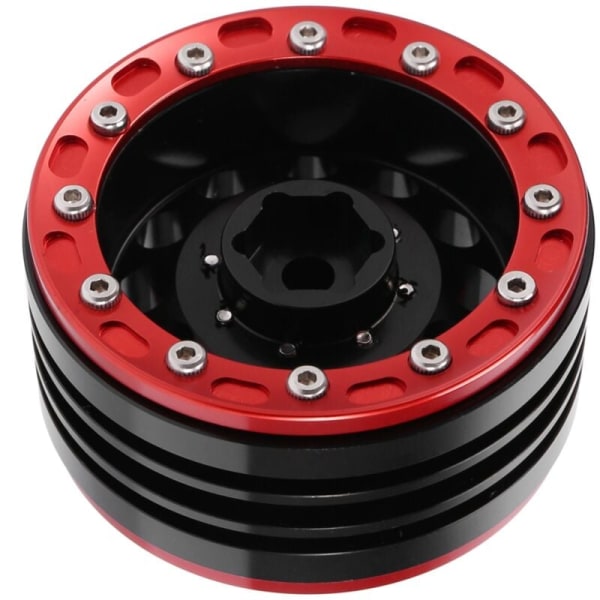 4 kpl metalli Beadlock 1.9 pyörän napa vanne 1/10 RC Crawler Axial SCX10 90046 AXI03007 TRX4 D90 Yikong