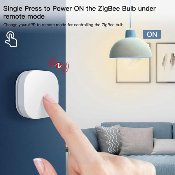 Tuya ZigBee Smart Button Switch Trådlös Fjärrkontroll Multi-Scene Linkage Switch Batteridriven Automation Scenario