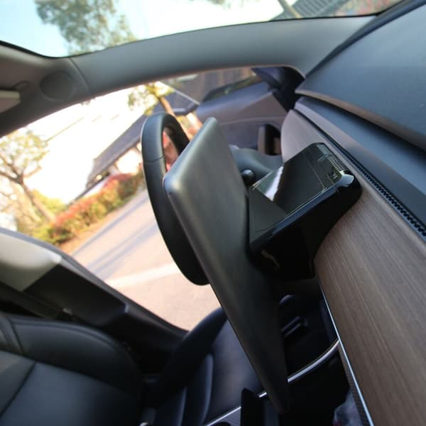 Dashbord Aromaterapi Brilleetui Modifikasjonstilbehør for Model3 / Y-Svart Maling