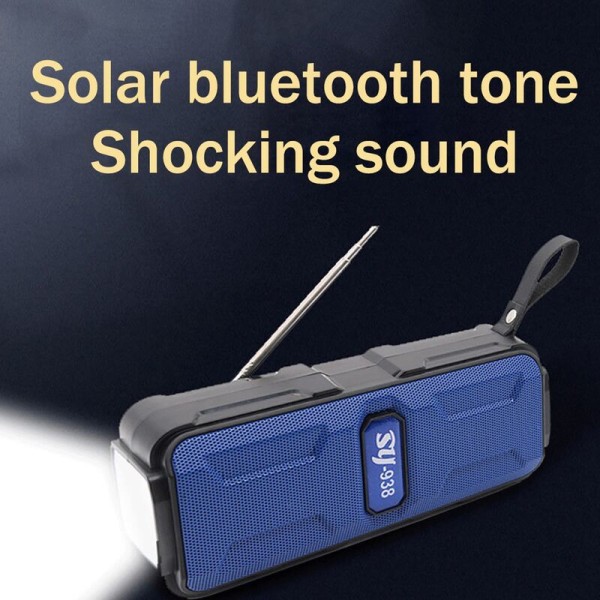 Nødvejr Radio-1200Ah Familie Camping Overlevelses SOS Oplader Lommelygte med Bluetooth Højttaler A