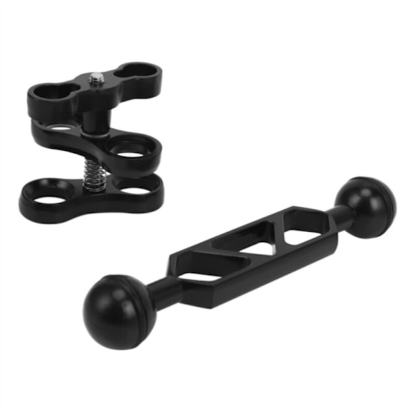 5X Aluminium Legering Dykkeudstyr Dykke Lys Dobbelt Kugleled Arm og 5 Klips Butterfly