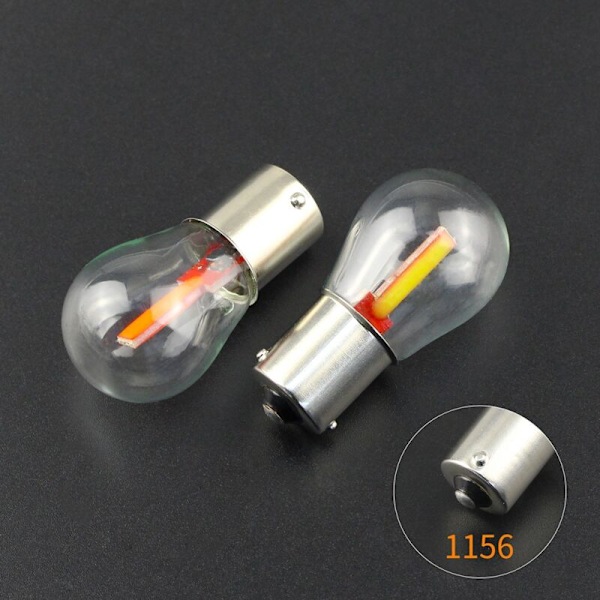 1156 Ba15S Blinklys Pære Backup Revers Signallampe Hvit Led