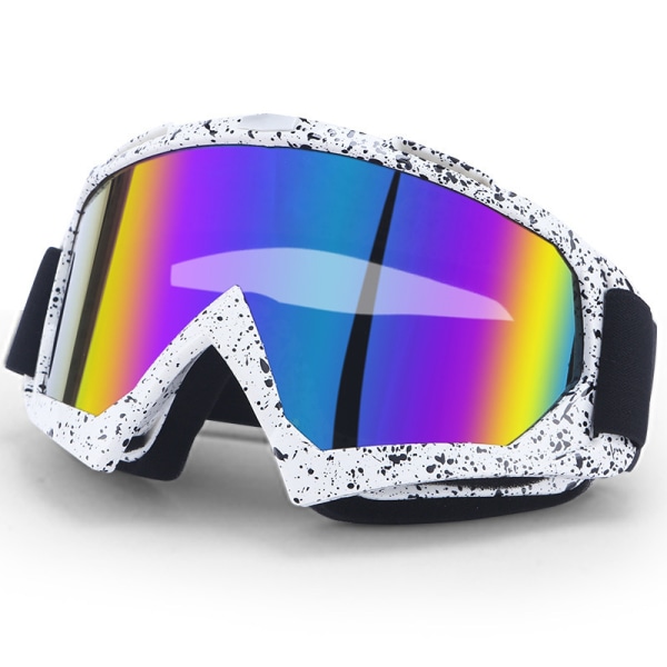 Skibriller med fargede linser, skibriller for menn og kvinner - anti-UV-skum, anti-ripe og støvtett