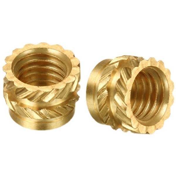 50 kpl sarjan 3D-tulostusmallin lisäysmutteri, messinkinen knurled-mutteri, ruiskuvaluinsertimutteri Voron 2.4 3D-tulostimelle jne. (M3)