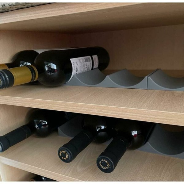 Rødvinlagringsstativ, enkel plastlagringsstativ for hjemmet, kreativt vinflaske- og drikkevareutstillingsstativ