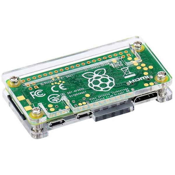 2X Akryl 4-i-1-kit för Zero W och Pi med kylfläns