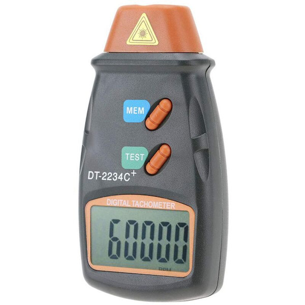 Digitalt turteller, DT-2234C + Mini RPM-tester Kontakt LCD-måler Bærbar digital fototurteller