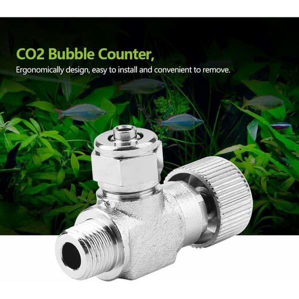 Akvarietank nåleventil for akvariesystem Co2-regulator (enkelt hode trimventil, 1)