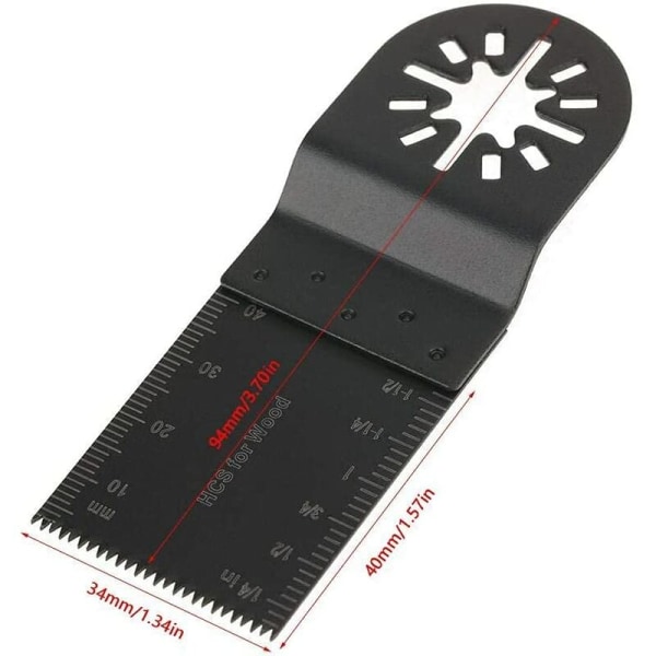 34 mm fin tann/grov tann oscillerende sagblad Universal lukket ledd oscillerende sag (20 stk fin tann)