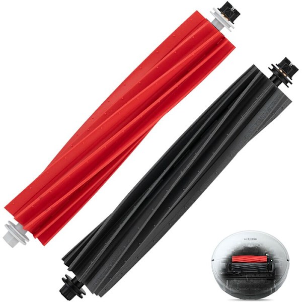 Set med 1 DuoRoller Separerbar Gummiborste för S8/S8+/S8 Pro Ultra/Q8 max/Q8 max+/Q5 max Robotdammsugare, Dammsugartillbehör, Ersättningsdel