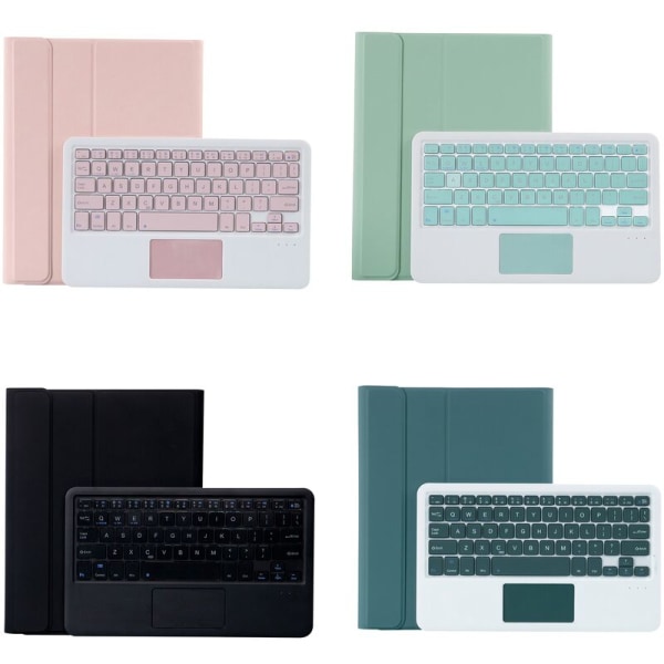 Tablet Etui + til Air4 10,9 Tommer Flip Læder Etui Tablet Stativ med Trykpude (Lysegrøn)