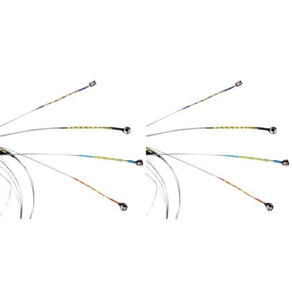 2 Sæt Violinstrenge E-A-D-G Aluminiumlegeringskerne Stålbelagt Musikinstrumentdele