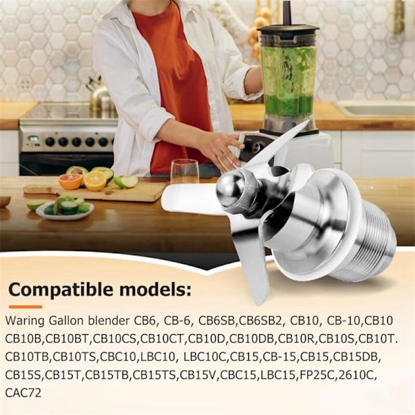 502977 Blandningsenhet Knivmontering Blenderdel 502977 18396 018396 Kompatibel med CB6/CB10/CB15