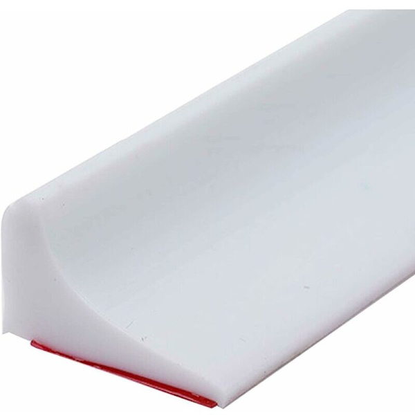 Duschdörr och skärmfäste, (Vit) 100CM Vikbar duschbarriär, duschtröskel vattenbarriär, vattenstopp för silikon duschkabiner i K