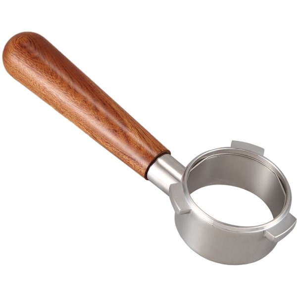 Handtag i rostfritt stål botten 54 mm kaffemaskin modifierat trähandtag för 8-serien General