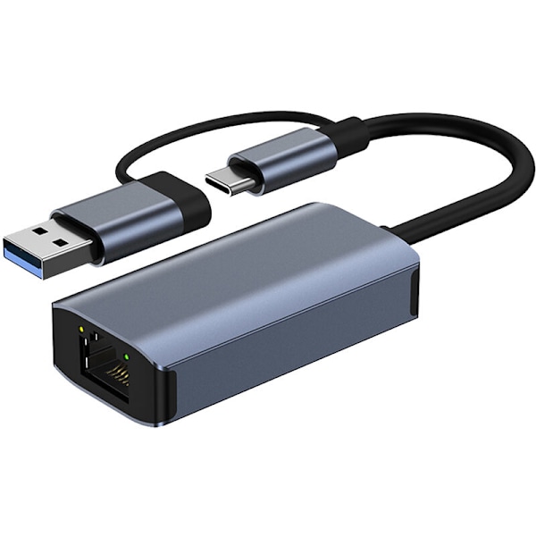 USB 3.0 Gigabit Ethernet -sovitin USB C RJ45 Verkkokortti Verkon jatkojohto Jakaja